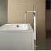 Chrome Finished Freestanding Tub Filler Floor Standing Bathtub Faucet Waterfall Widespread Pullout spray Handshower Included - B074NR2NTV